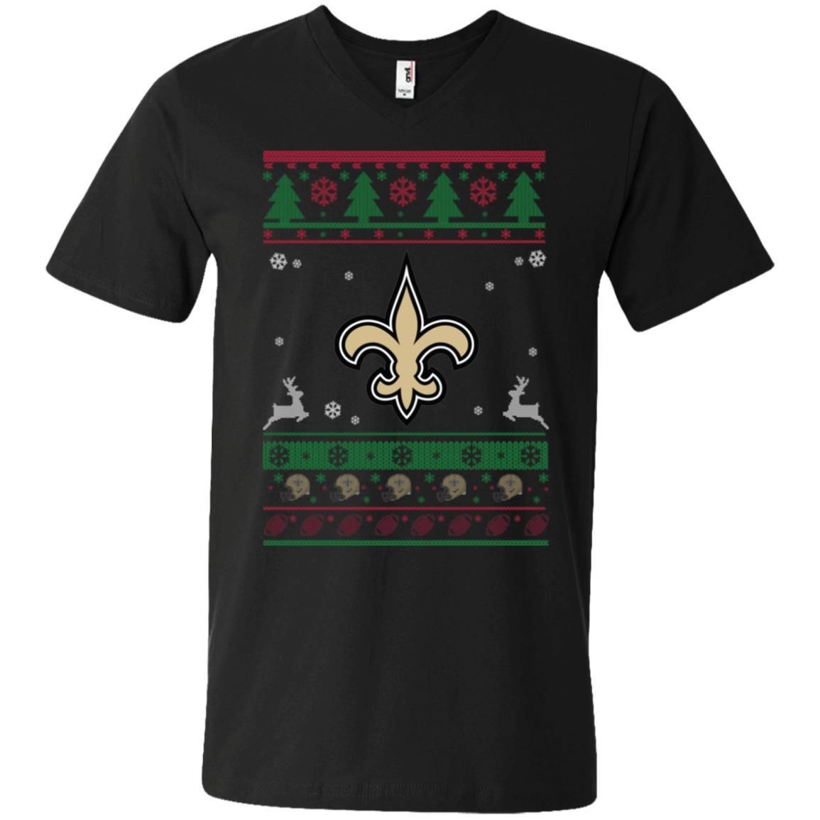 Miami Dolphins Logo Football Teams Ugly Christmas Sweater Men V-Neck T-Shirt