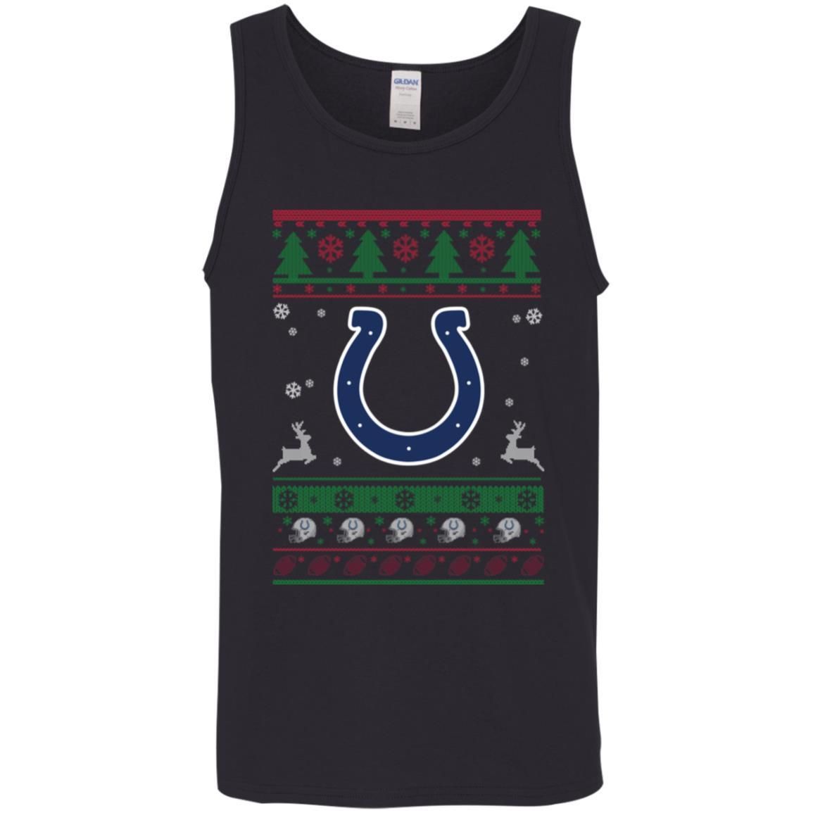 Indianapolis Colts Logo Football Teams Ugly Christmas Sweater Men Tank Top