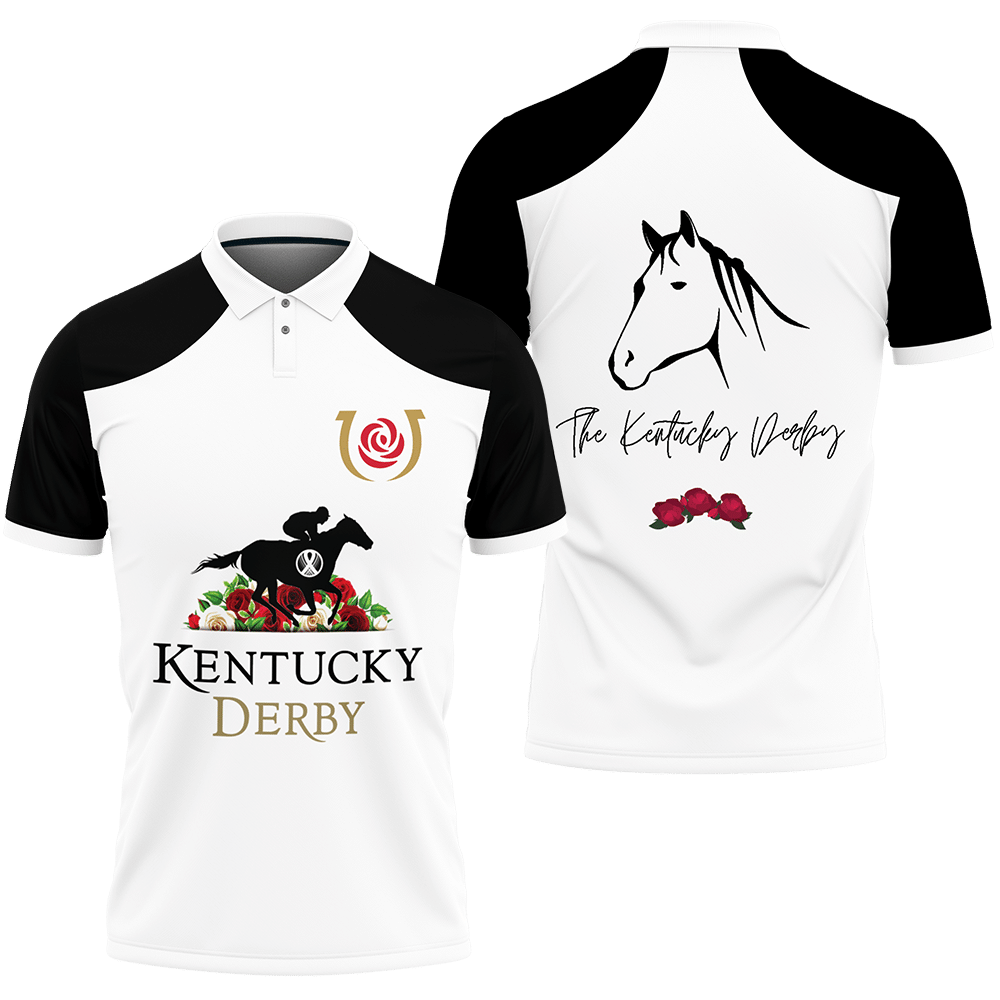 3D Printed Kentucky Derby NQP-HT Polo Shirt Ver 1 (Black)