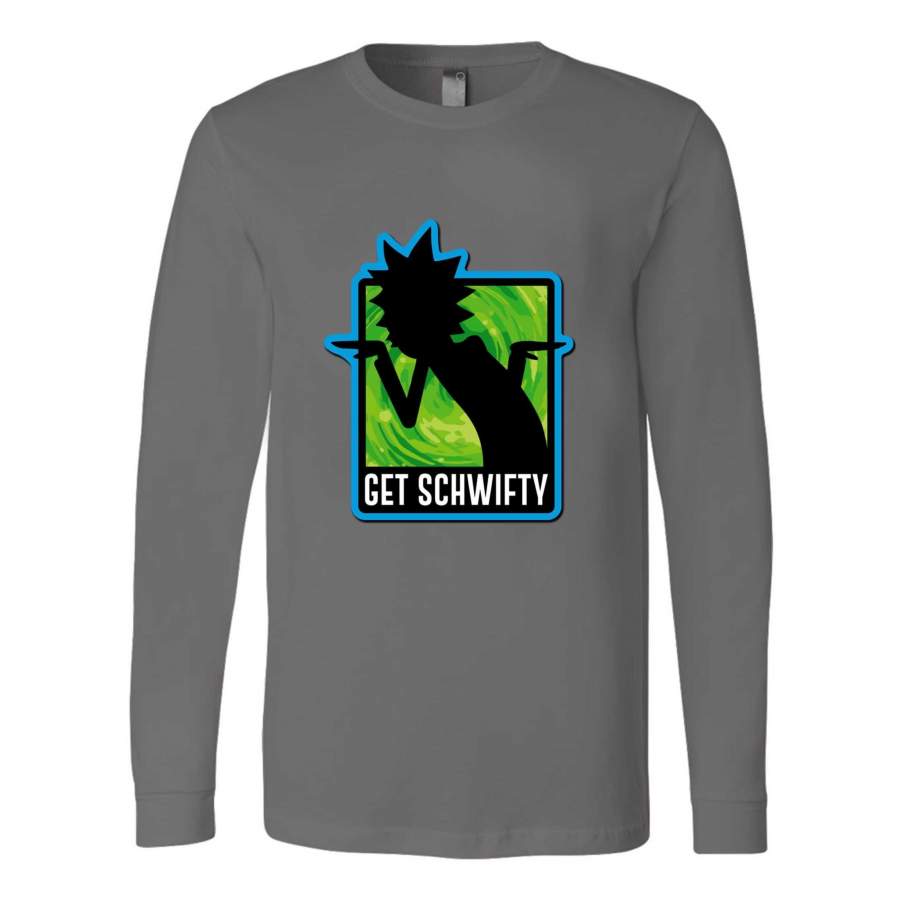 Rick And Morty Get Schwifty Pickle Rick Tiny Rick Long Sleeve T-Shirt