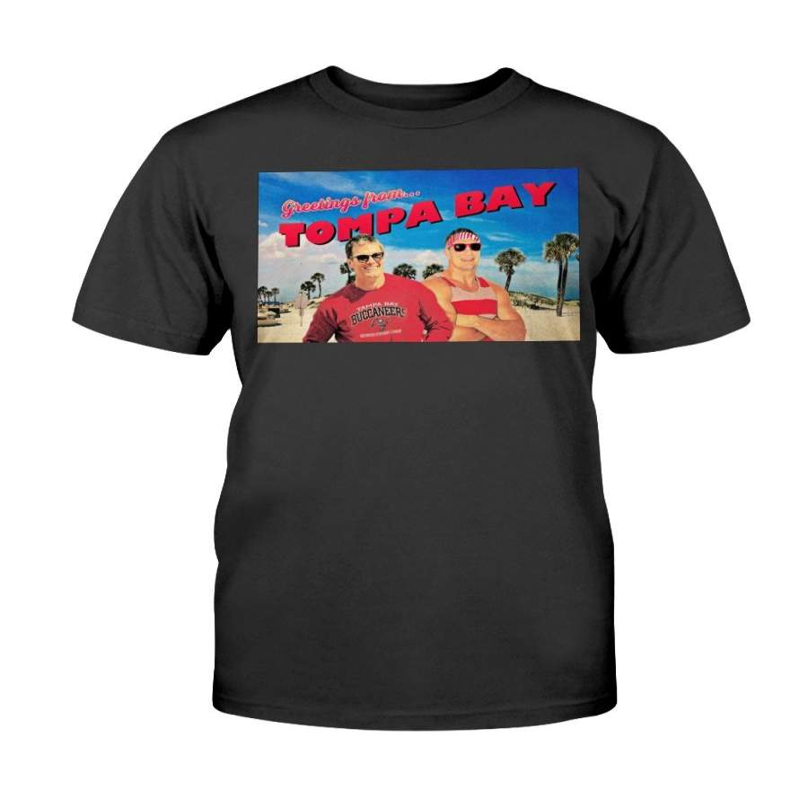 Greetings From Tompa Bay Shirt, Tom Brady, Rob Gronkowski – Tampa Bay Buccaneers