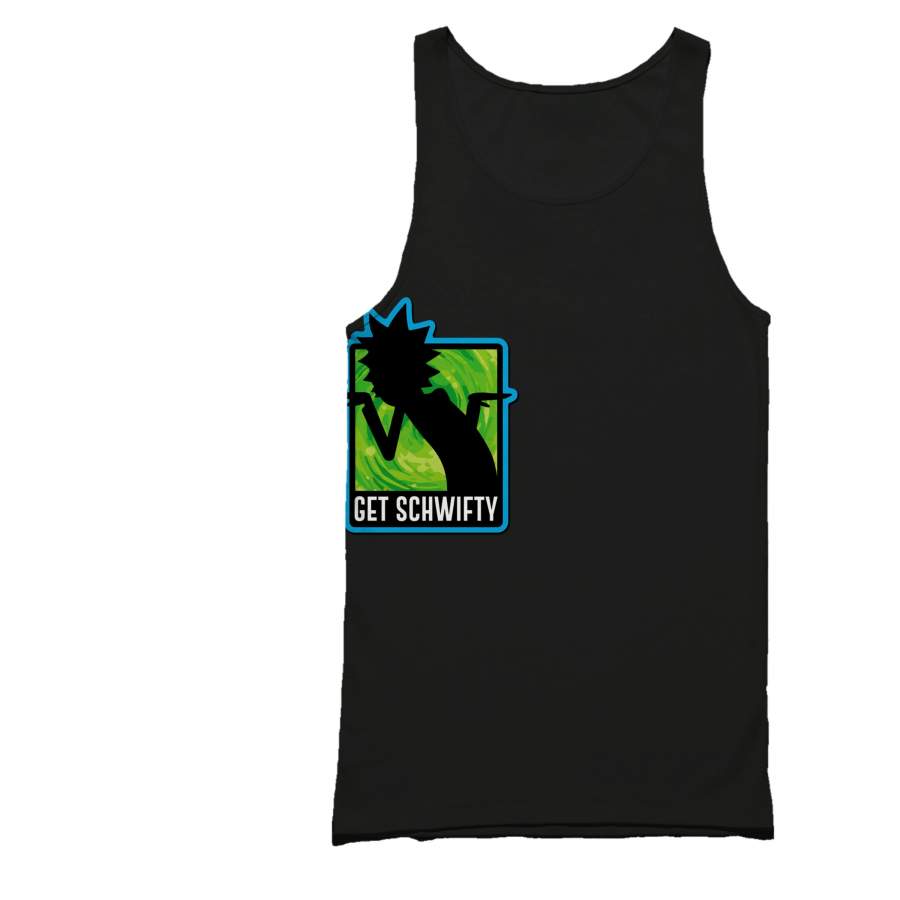 Rick And Morty Get Schwifty Pickle Rick Tiny Rick Tank Top