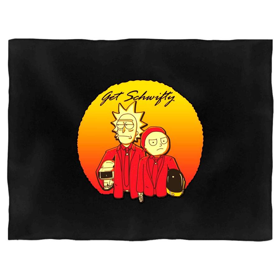 Rick And Morty Shwifty Funny Gift Tv Tumblr Birthday Gift Blanket