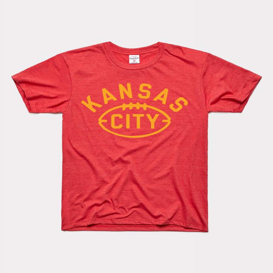 Kansas City Arrowhead Football Vintage Red T-Shirt