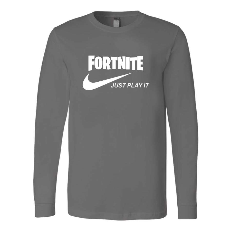 Fortnite Just Play It Run Dmc Logo Sleeve T-Shirt