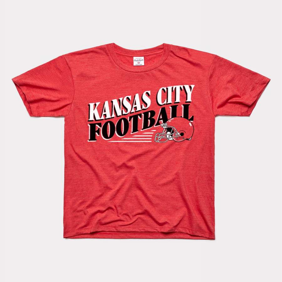 Kansas City Football Vintage Red Arrowhead T-Shirt