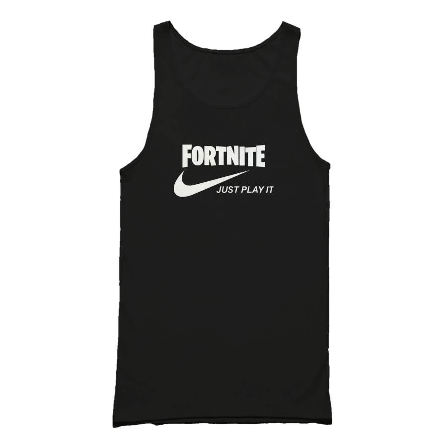 Fortnite Just Play It Run Dmc Logo Tank Top