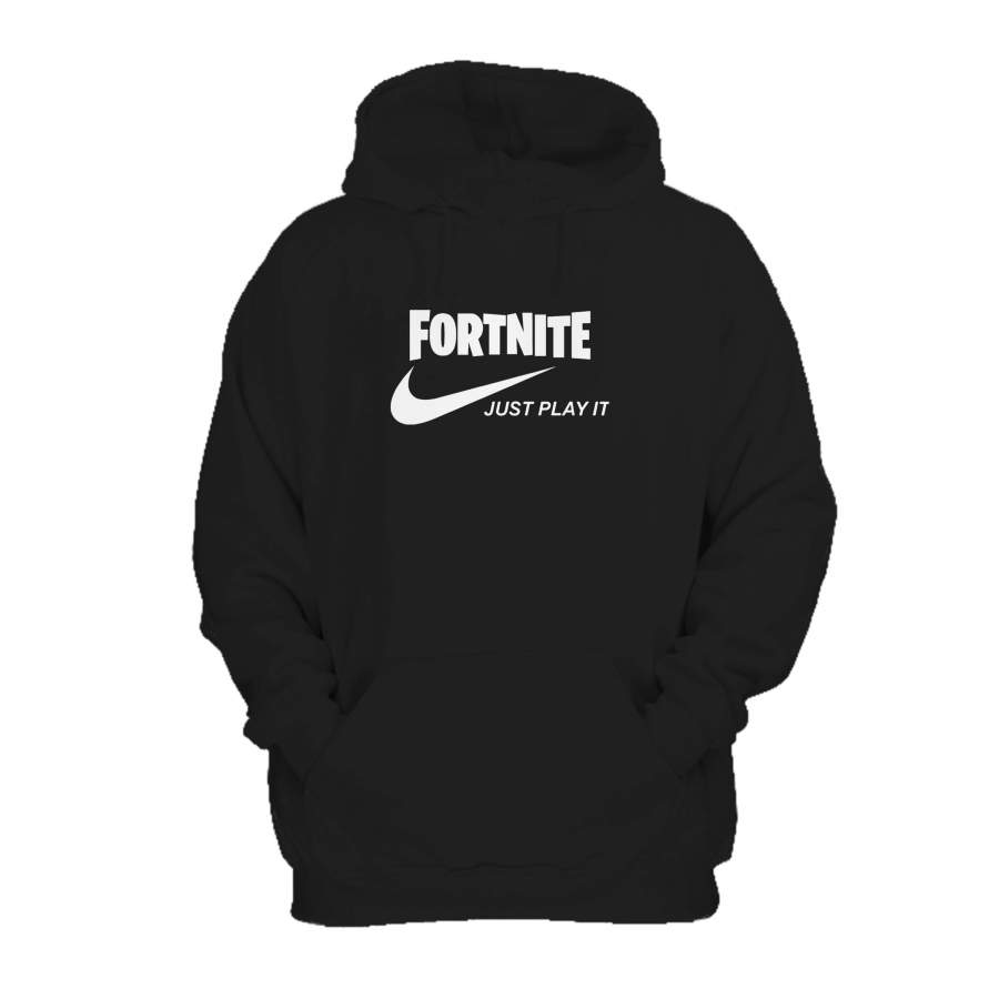 Fortnite Just Play It Run Dmc Logo Hoodie