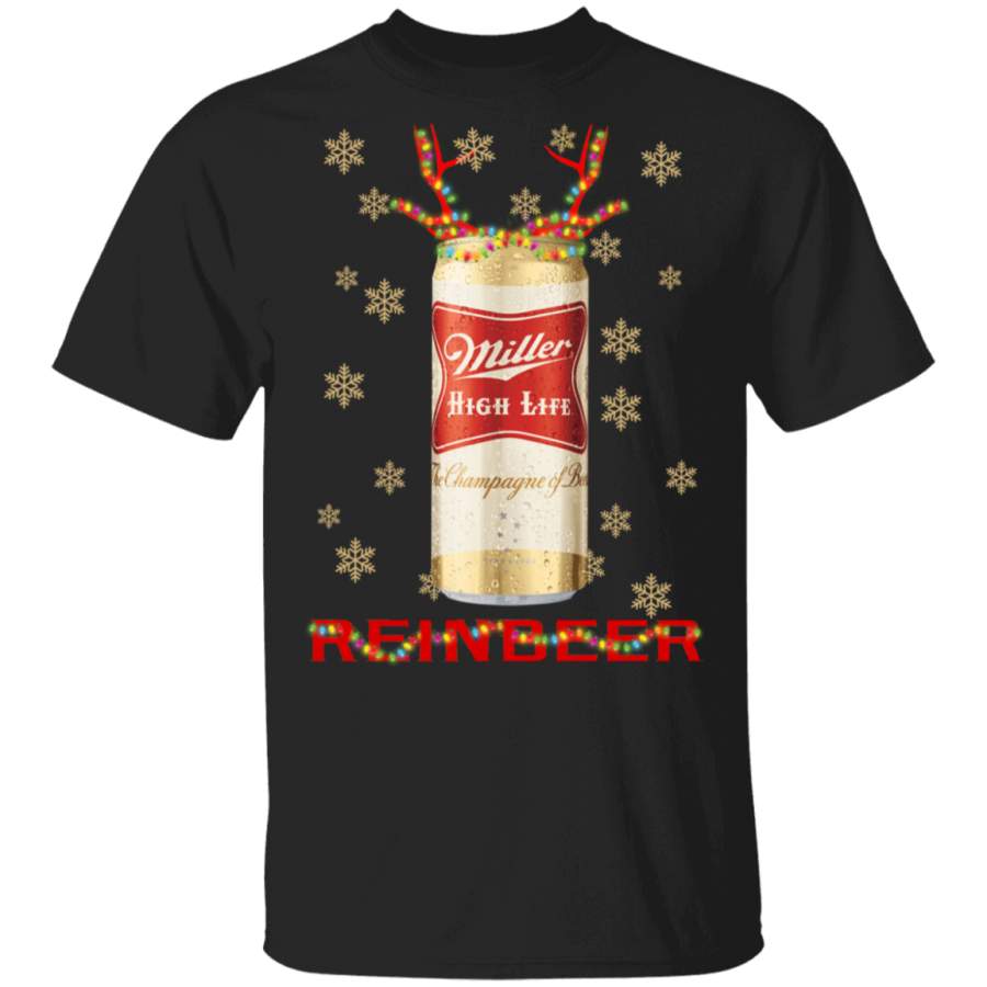 Miller High Life Reinbeer Beer Christmas Funny Sweatshirt