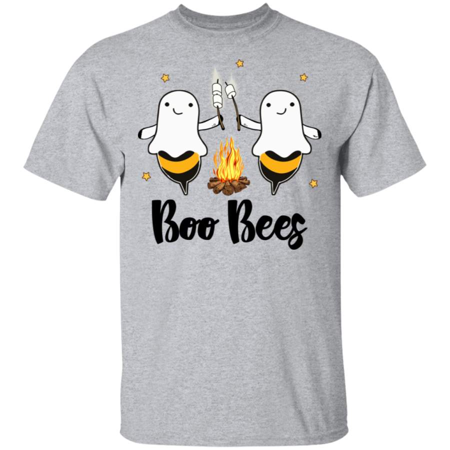 Boo Bees Campfire Camping Ghost Halloween Shirt