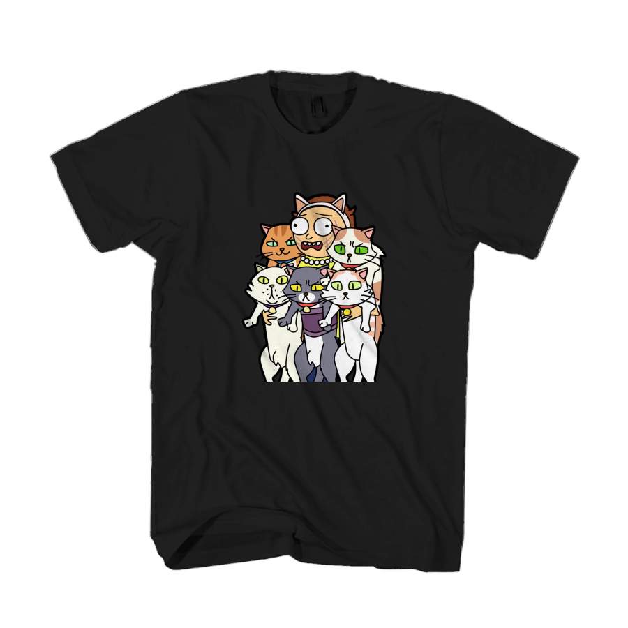 Rick And Morty Cats Pickle Rick Neko Atsume Man’s T-Shirt