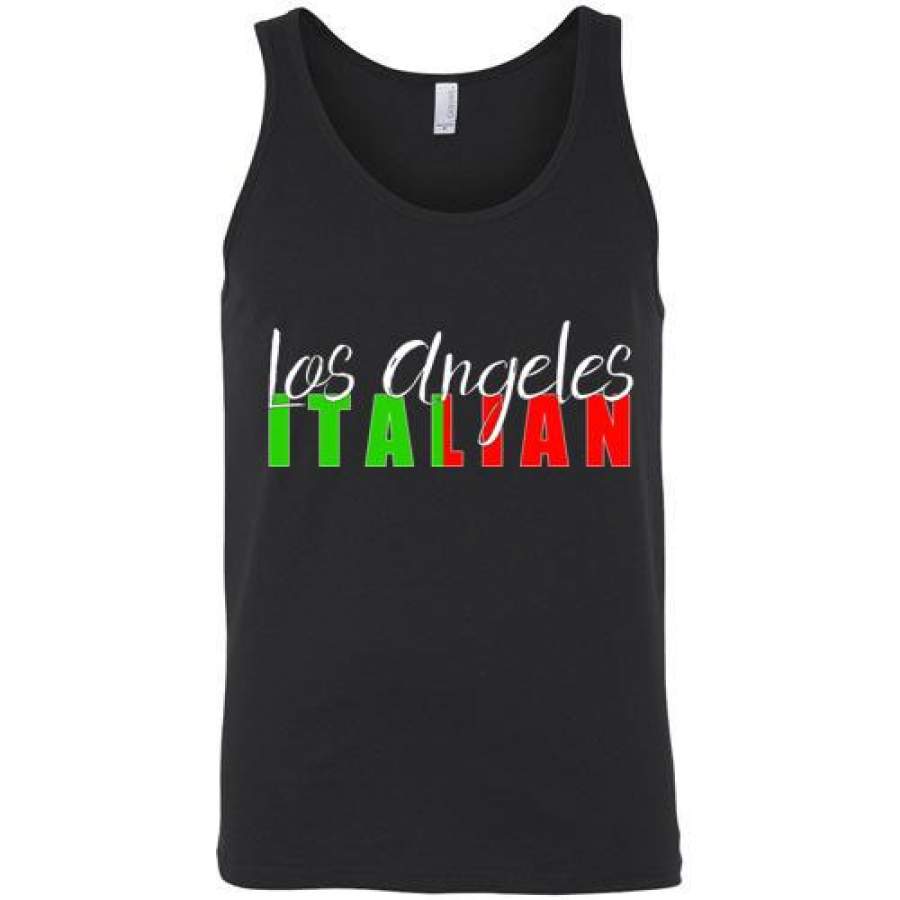 Los Angeles Italian Unisex Dark Color Tank Top