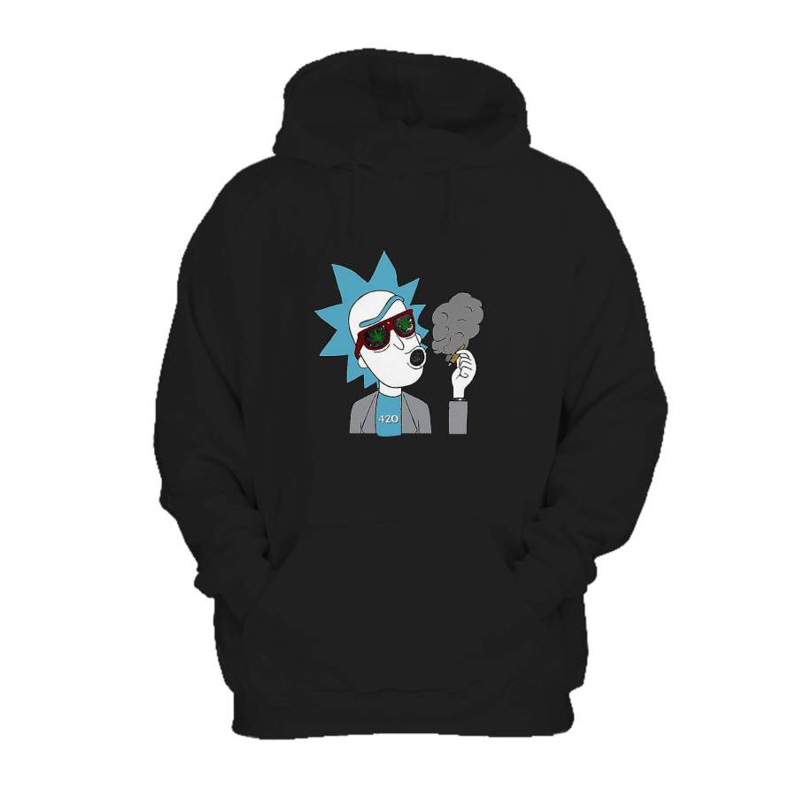 Rick and Morty Dab Rig Cannabis Marijuana Stoner Gift Hoodie