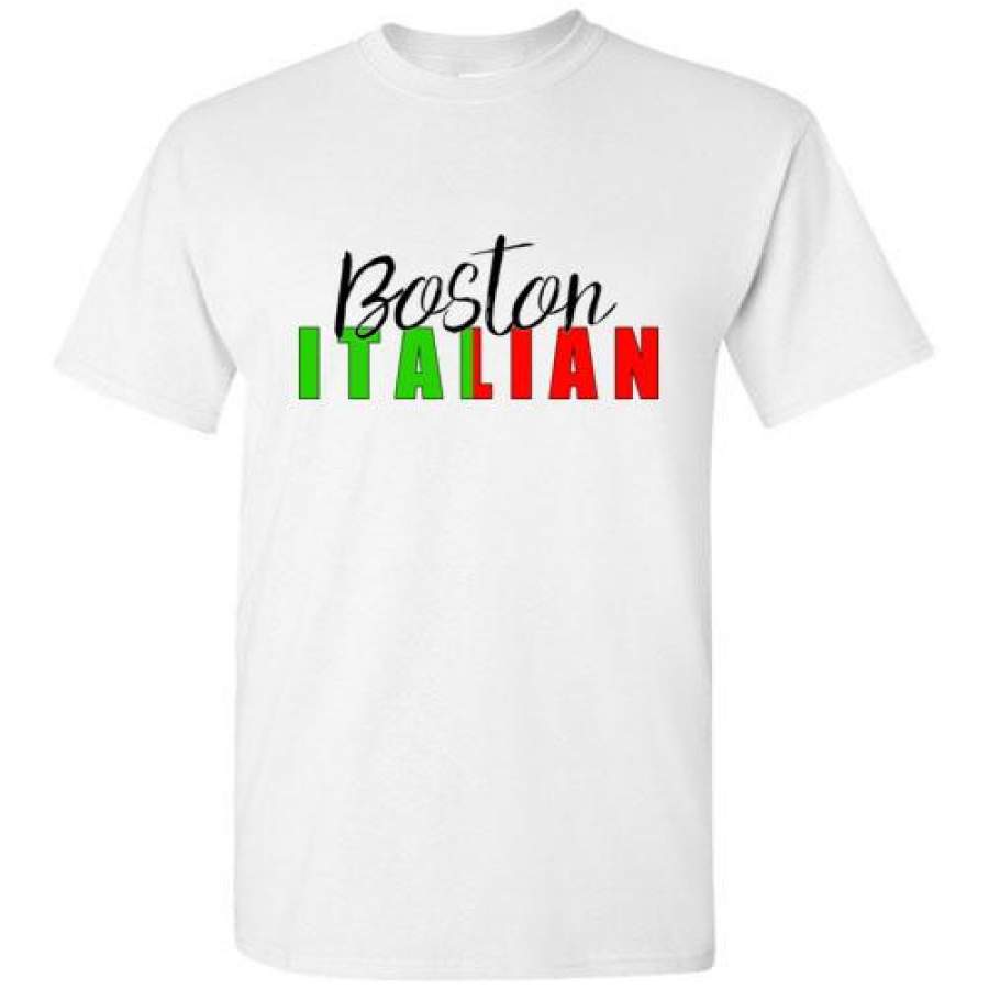 Boston Italian – Short Sleeve Crew Neck T-Shirt