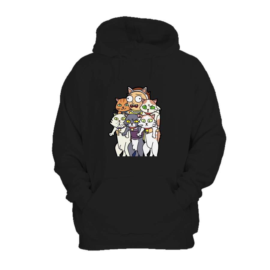 Rick And Morty Cats Pickle Rick Neko Atsume Hoodie