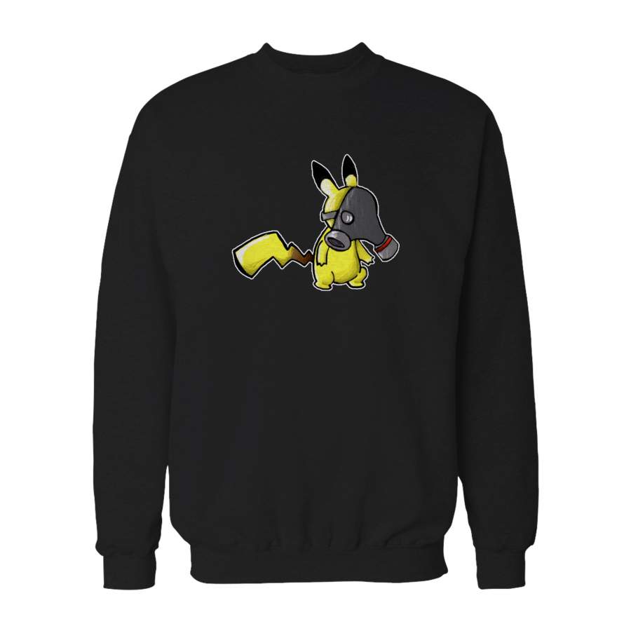 Pikachu Gas Mask Pokemon Marijuana Sweatshirt