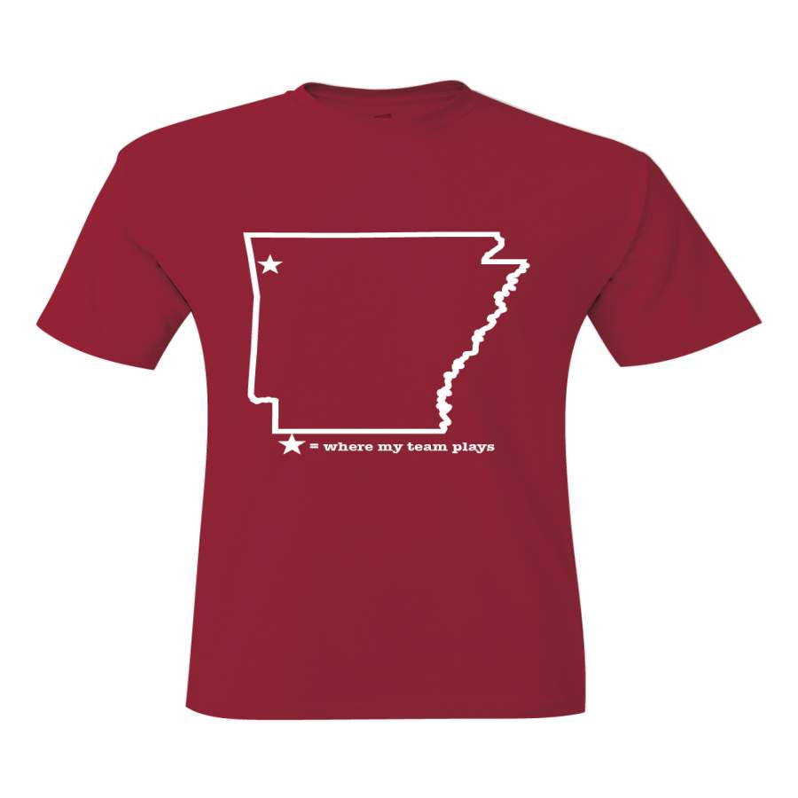 Arkansas Fayetteville Where My Team Plays T-Shirt