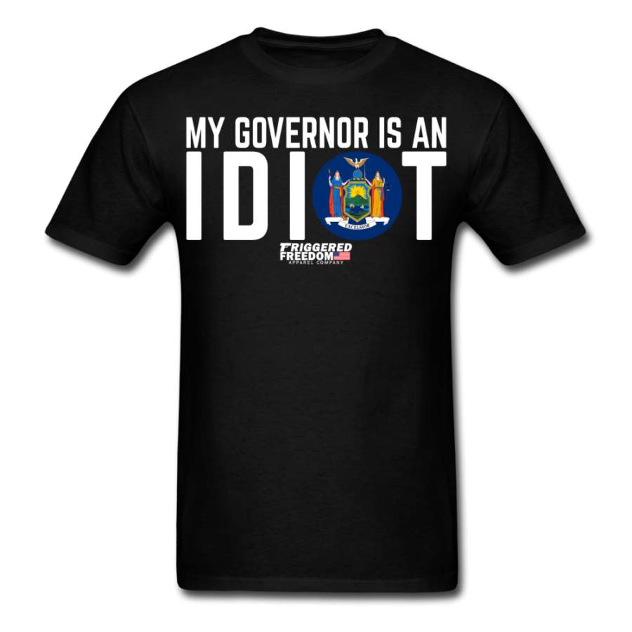 My Governor Is An Idiot (New York) Flag Men’s T-Shirt