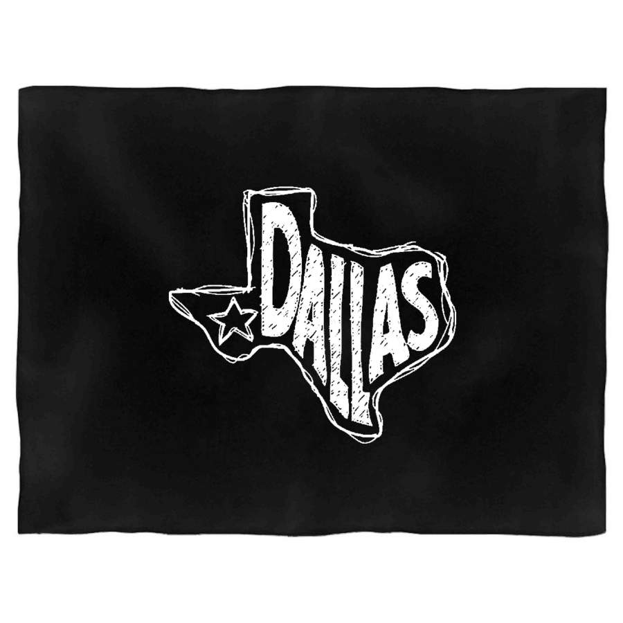 Dallas Texas City State Blanket