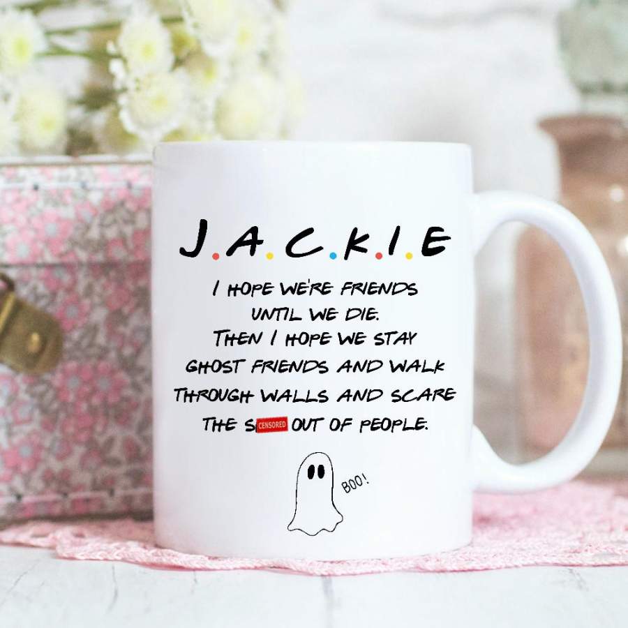 Ghost Friend Personalized Gift Ideas Custom Friend’s Name Mug