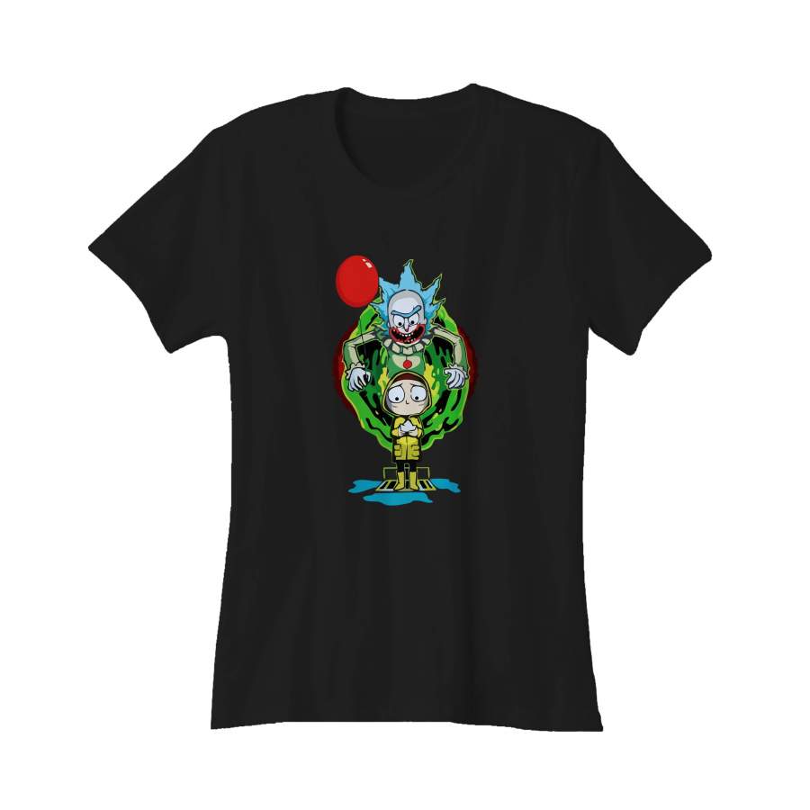 It And Morty Pennywise Rick And Morty Combo Women’s T-Shirt