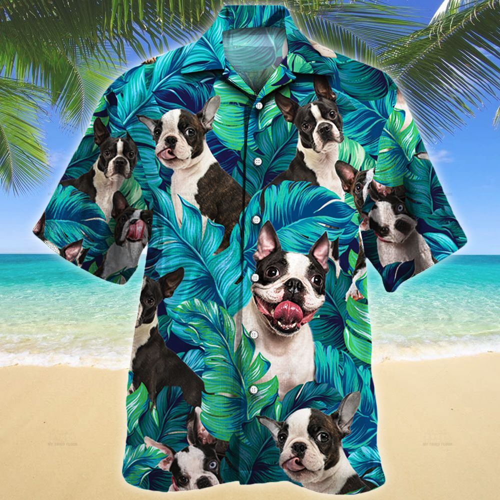 Boston Terrier Dog Lovers Gift Hawaii Shirt