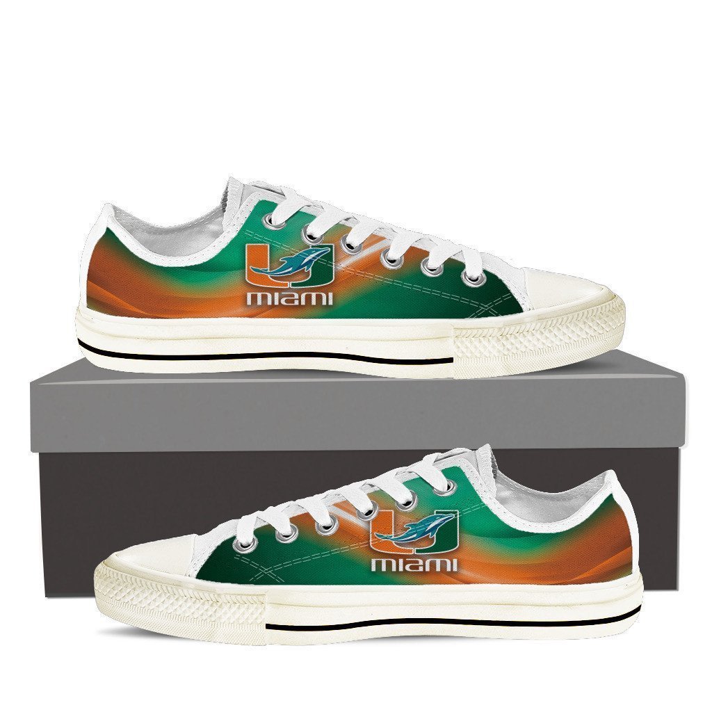 Dolphins Um Ladies Low Cut Sneakers