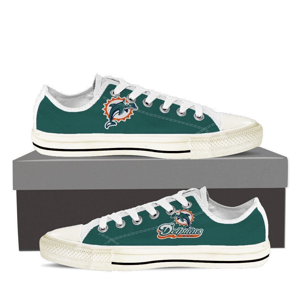 Dolphins Ladies Low Cut Sneakers