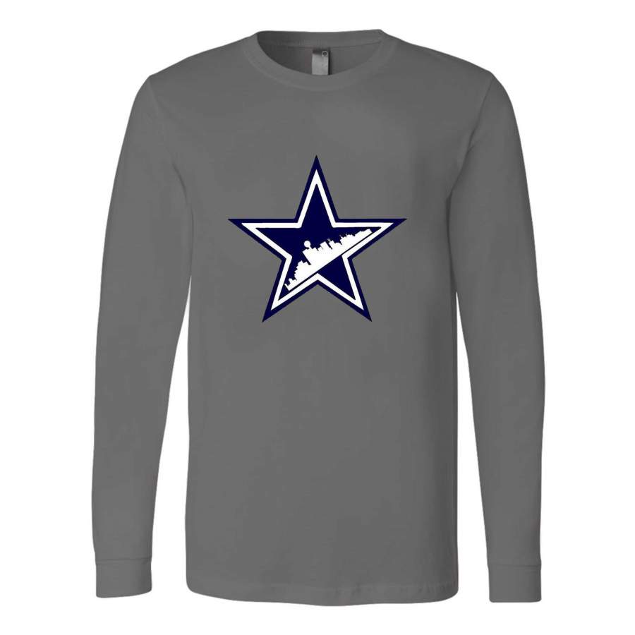 Dallas Cowboys Skyline Players Roster Long Sleeve T-Shirt