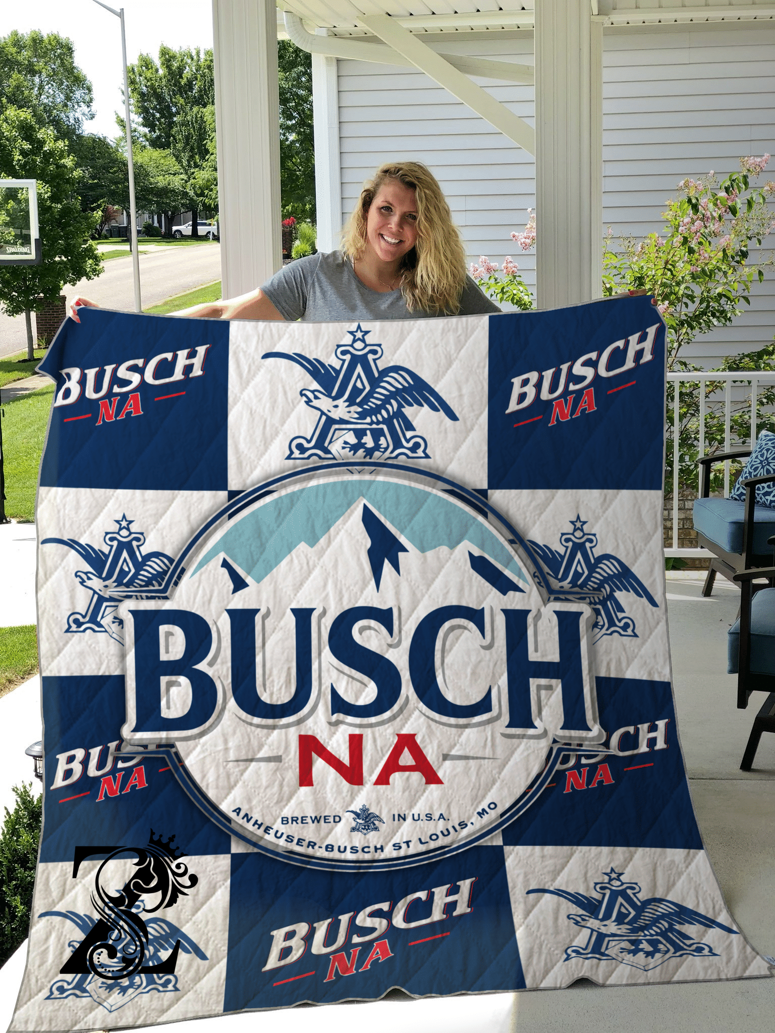 Drink Busch Beer Quilt T9K