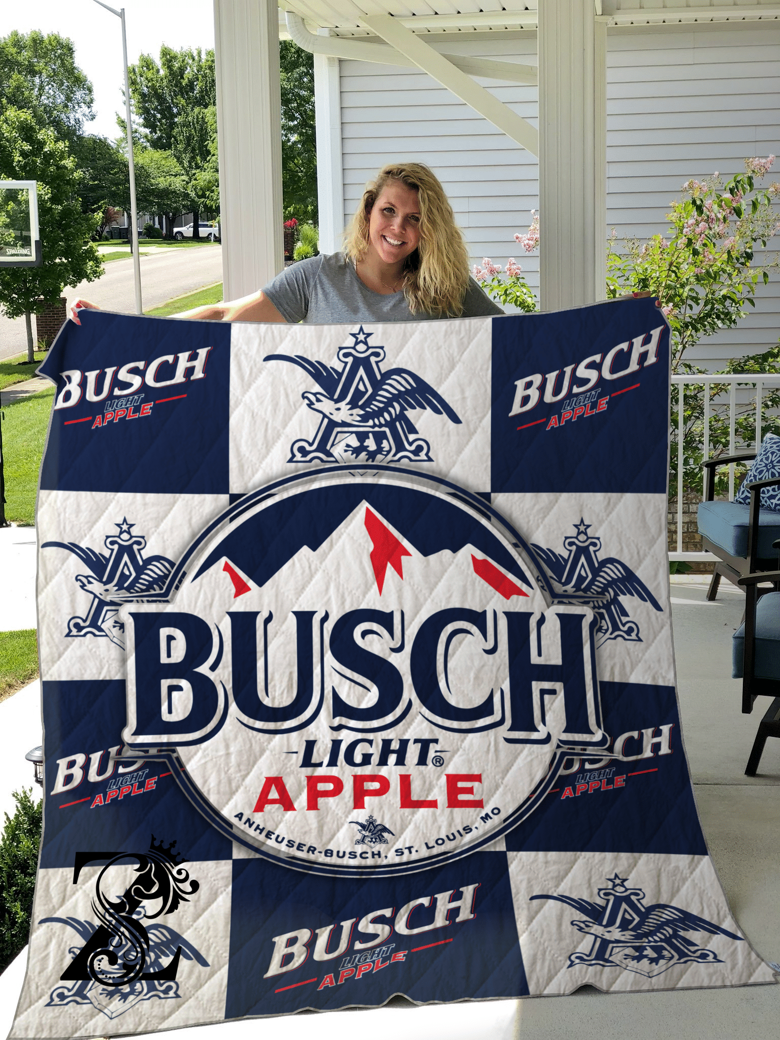 Drink Busch Beer Quilt 3Jr