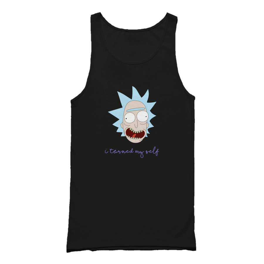 Pickle Rick Parody I Turned Myself Morty Funny Gift For Rick And Morty Fans Tank Top