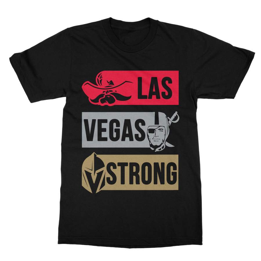 Las Vegas Strong Rebels Golden Knights Raiders Shirt (Men)