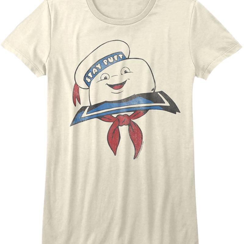 Ladies Stay Puft Marshmallow Man Real Ghostbusters Shirt