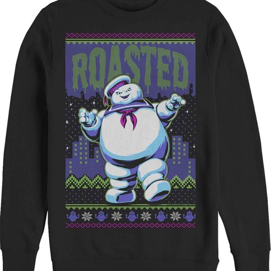 Faux Ugly Stay Puft Marshmallow Man Ghostbusters Christmas Sweatshirt