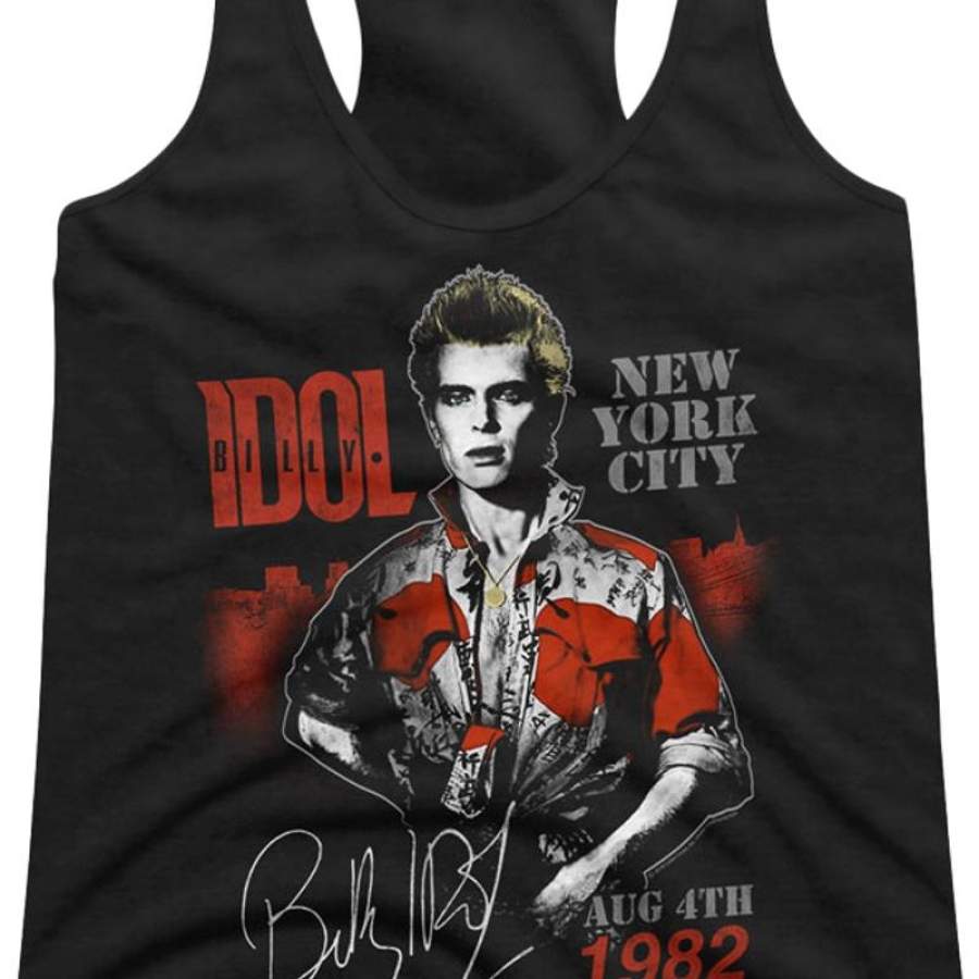 New York City 1982 Billy Idol Racerback Tank Top