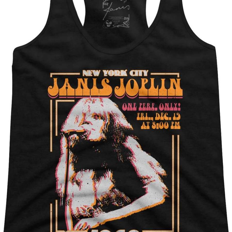 New York City Janis Joplin Racerback Tank Top