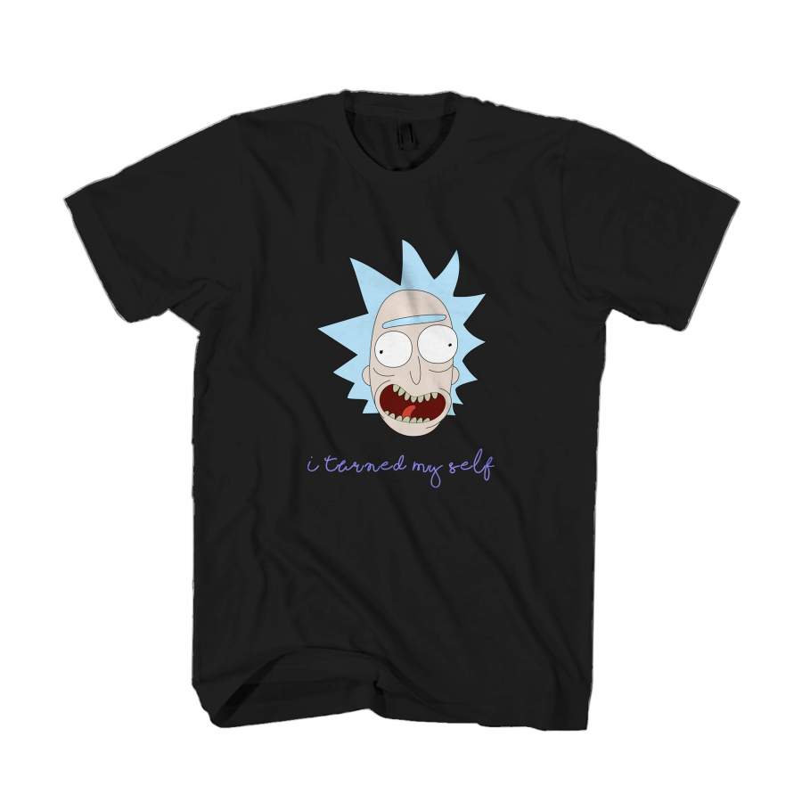 Pickle Rick Parody I Turned Myself Morty Funny Gift For Rick And Morty Fans Man’s T-Shirt