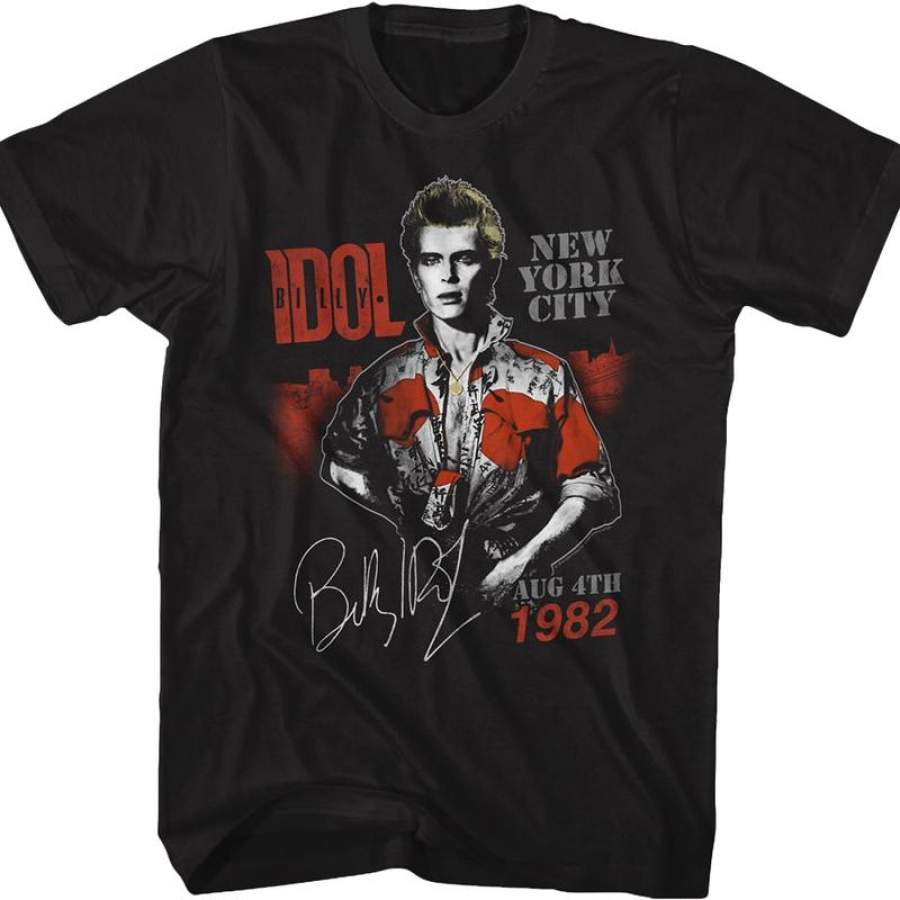 New York City 1982 Billy Idol T-Shirt