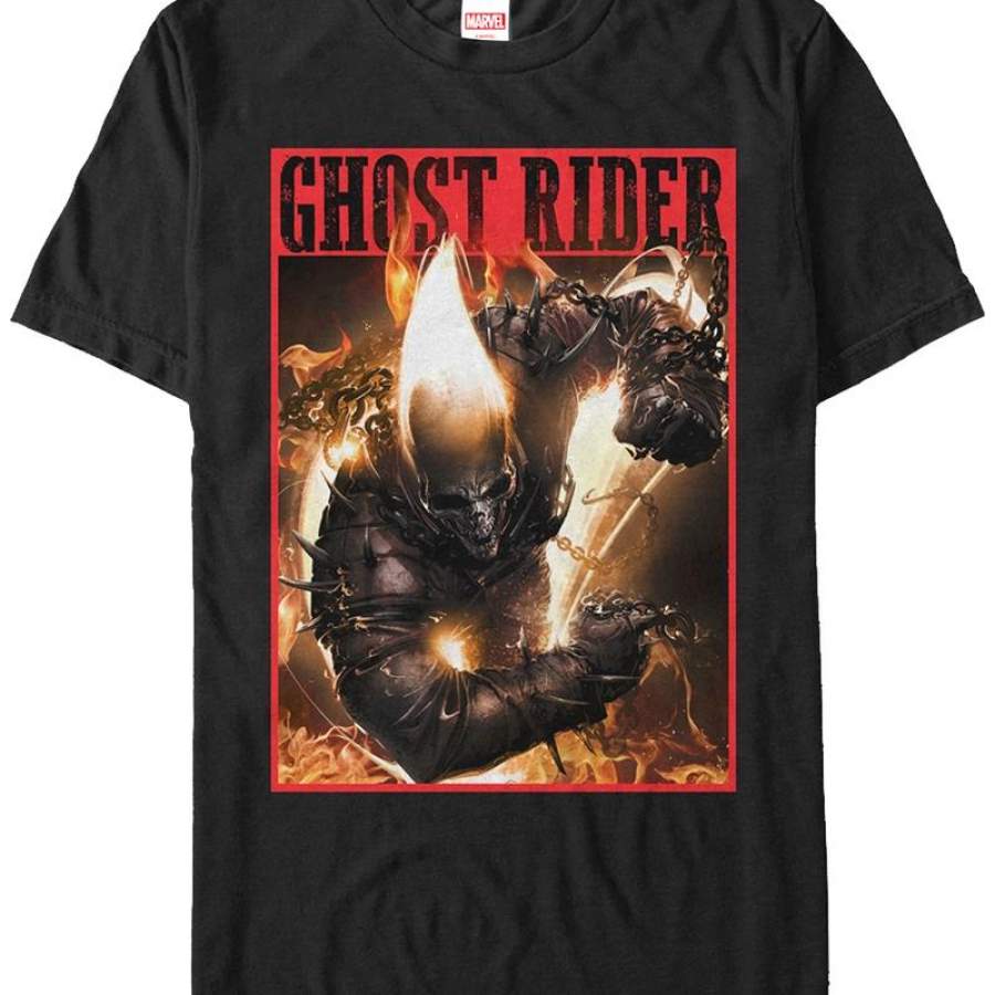 On Fire Ghost Rider T-Shirt