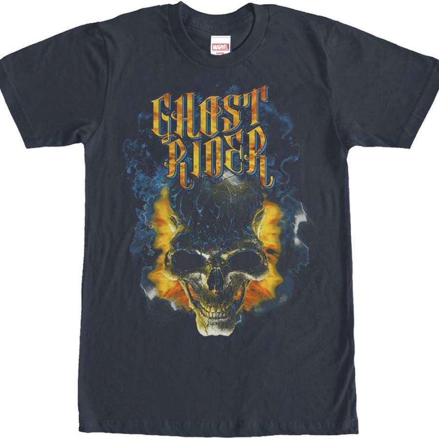 Flaming Skull Ghost Rider T-Shirt