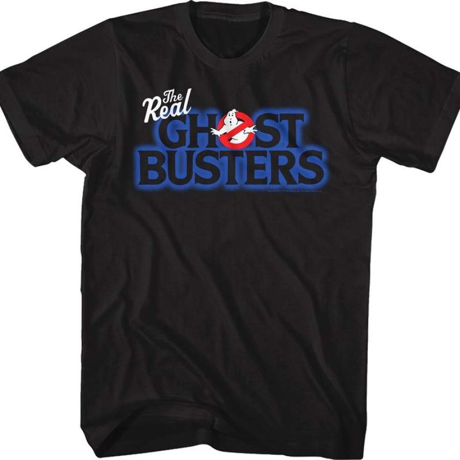 Cartoon Logo Real Ghostbusters T-Shirt