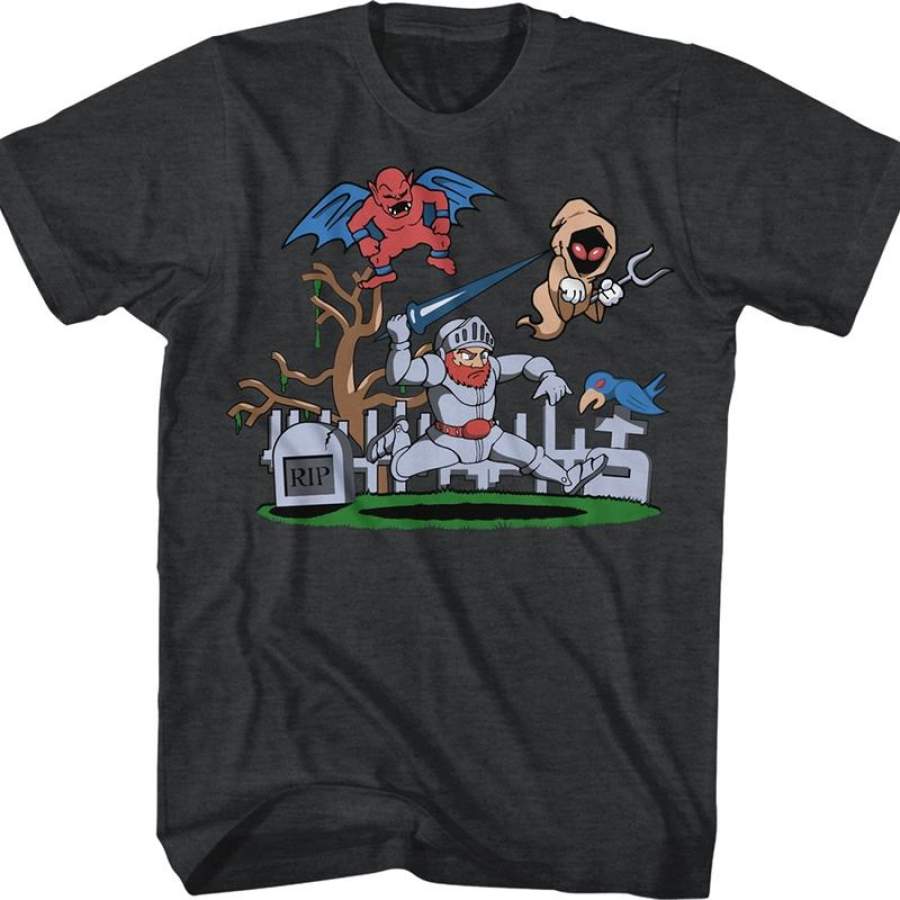 Arthur vs The Undead Ghosts ‘N Goblins T-Shirt