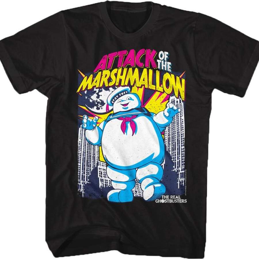 Attack of the Marshmallow Real Ghostbusters T-Shirt