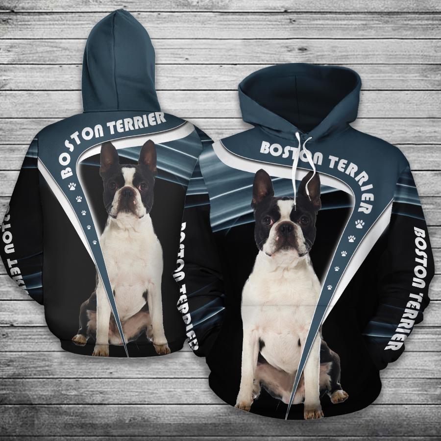 Boston Terrier Hoodie, Homdecor Store All Over Printed 3D Unisex Shirts, Sweatshirt, Hoodie Size S – 5Xl