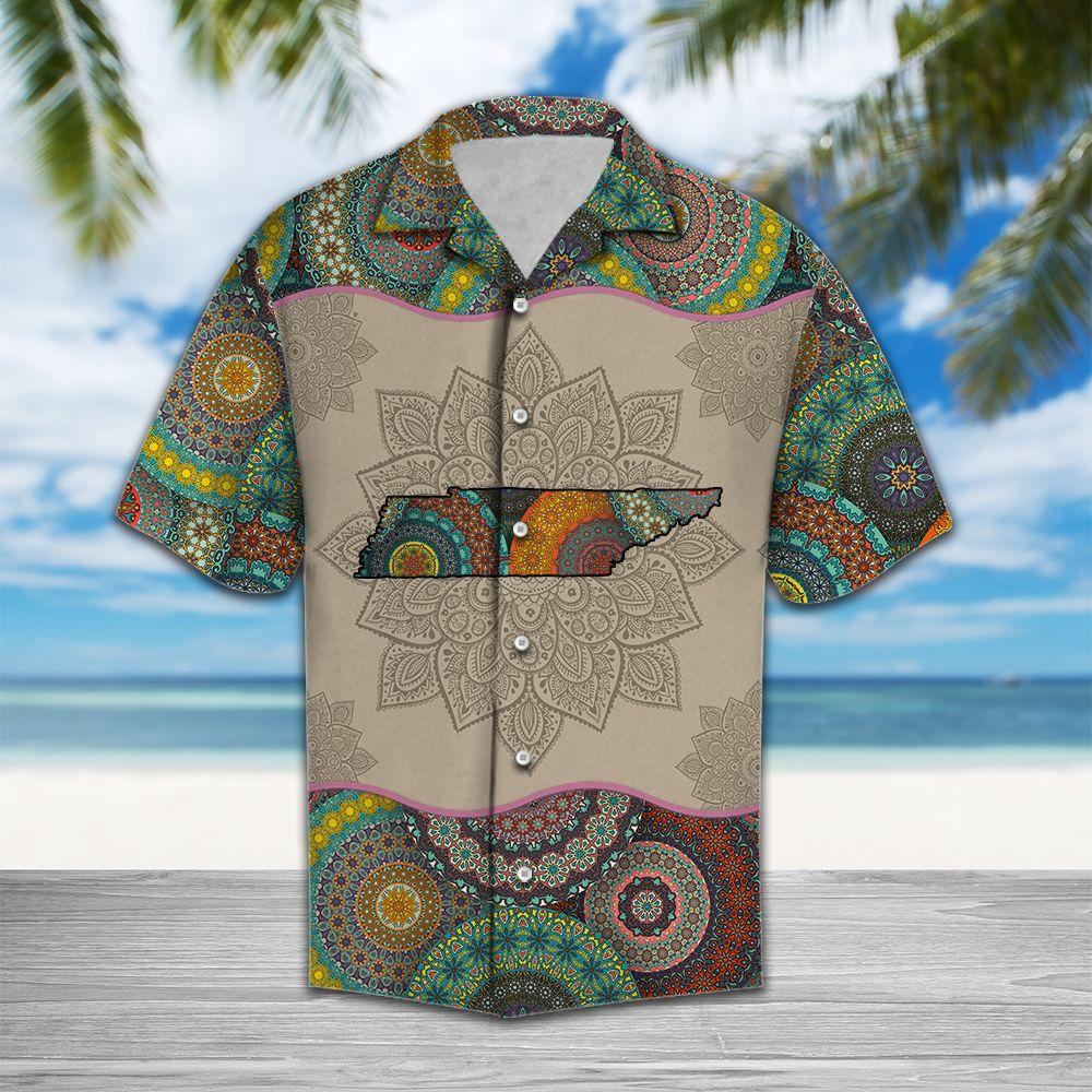 Awesome Tennessee Mandala Hawaiian Shirt For Men, Hawaiian Shirt For Women, Aloha Shirt, Hawaii Shirt