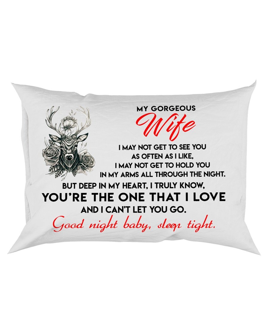 Hunting Wife Good Night Sleep Tight Pillow