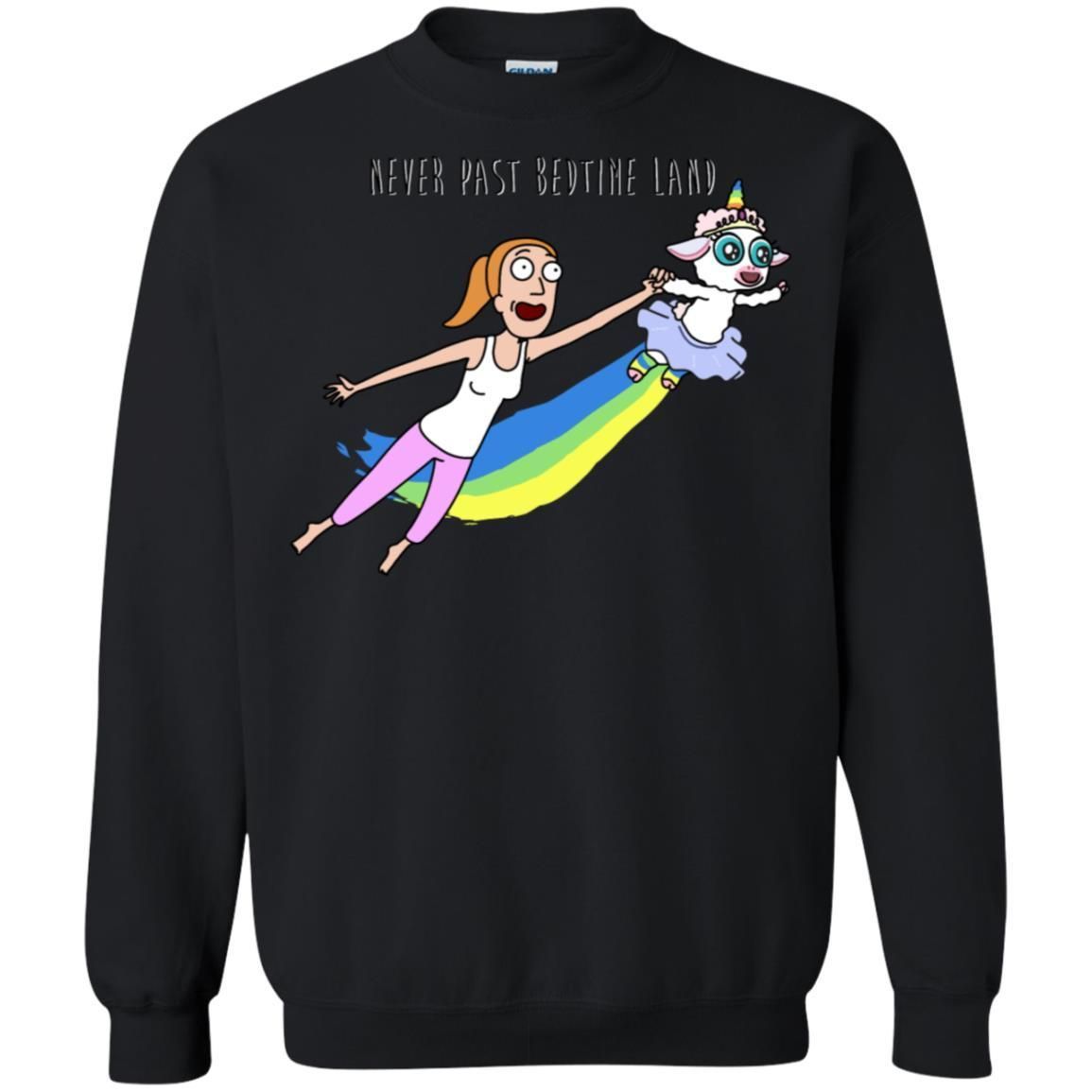 Rick And Morty Summer Never Past Bedtime Land Unisex Crewneck Pullover Sweatshirt