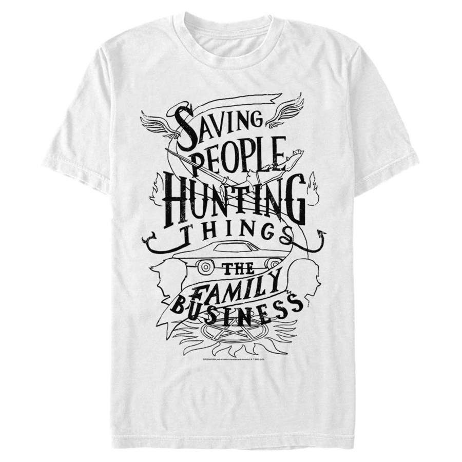 Supernatural Men’s Hunting Things Quote T Shirt