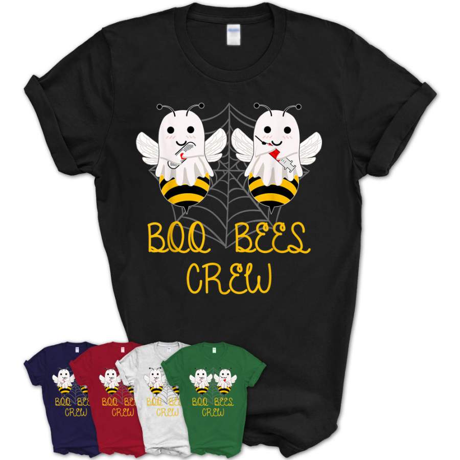 Boo Bees Crew Funny Nurse Ghost Halloween Costume Gift Idea T-Shirt